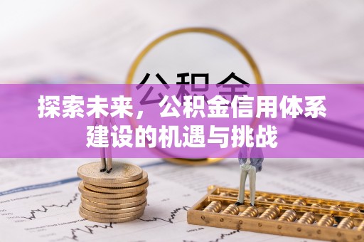 利通探索未来，公积金信用体系建设的机遇与挑战