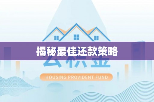 利通揭秘最佳还款策略