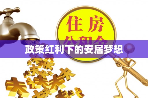 利通政策红利下的安居梦想